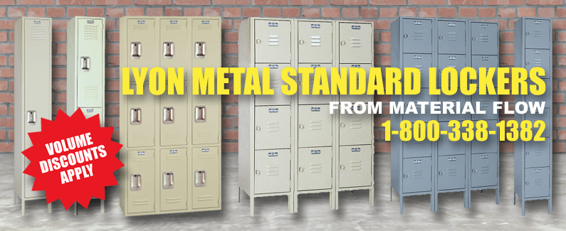 Lyon metal standard lockers from Material Flow