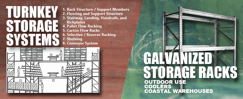 Turnkey storage systems and galvanized storage racks from Material Flow