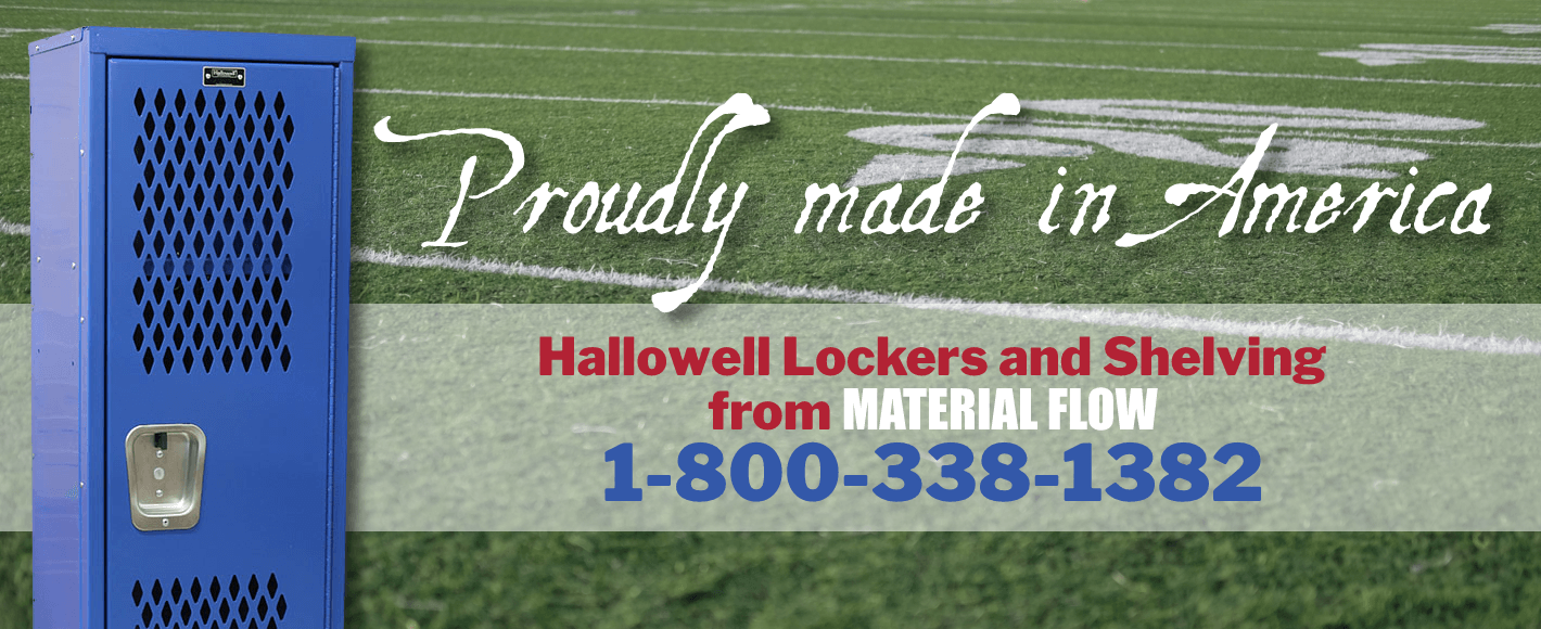 Hallowell lockers and shelving are proudly made in America